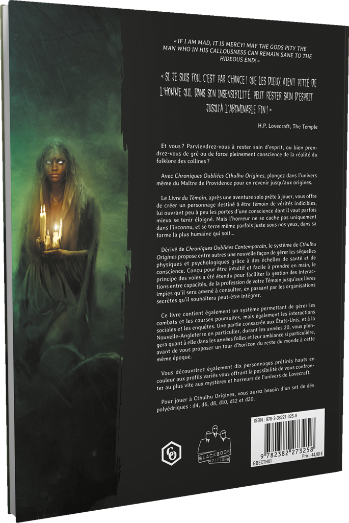 Cthulhu origines : Livre du témoin