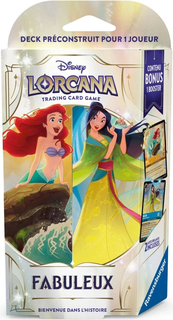 Disney Lorcana S9 Fabuleux deck de démarrage Ariel et Mulan en Francais (EN STOCK)(SOLDES D'HIVER 2026)