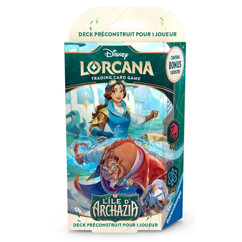 Disney Lorcana S7 D L'ïle d'Archazia : Starter Rubis & Saphir (La Belle et la Bête)(EN STOCK)(SOLDES D'HIVER 2026)