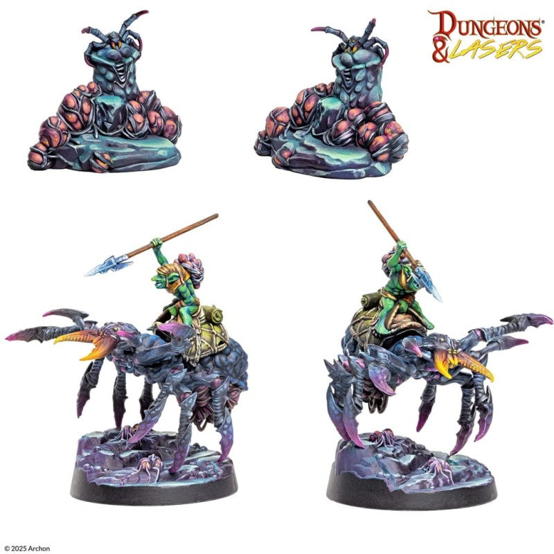 Dungeons & Lasers - Figurines - Cave Spiders