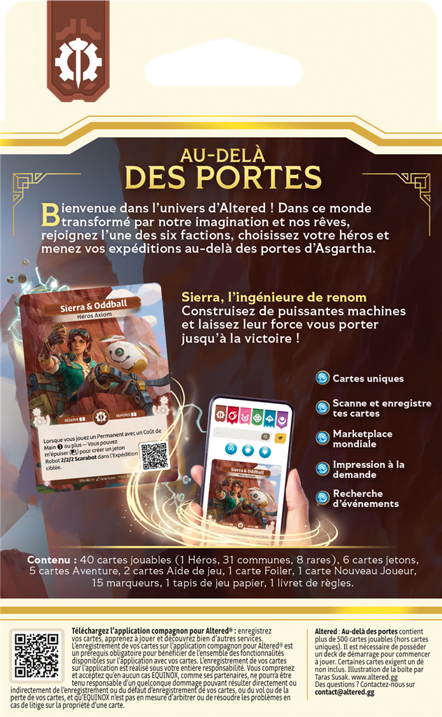 Altered : Starter Deck AXIOM en Francais