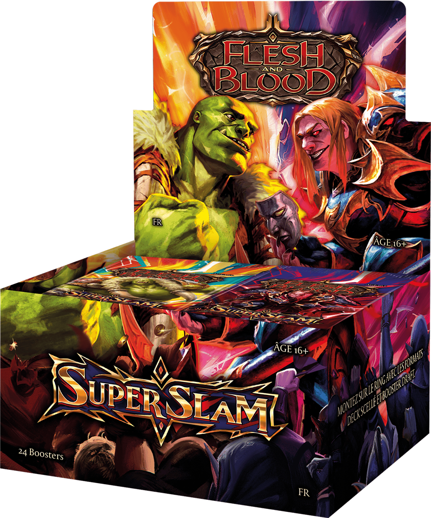 Flesh & Blood : Super Slam display de 24 Boosters en Francais (LIVRAISON GRATUITE)