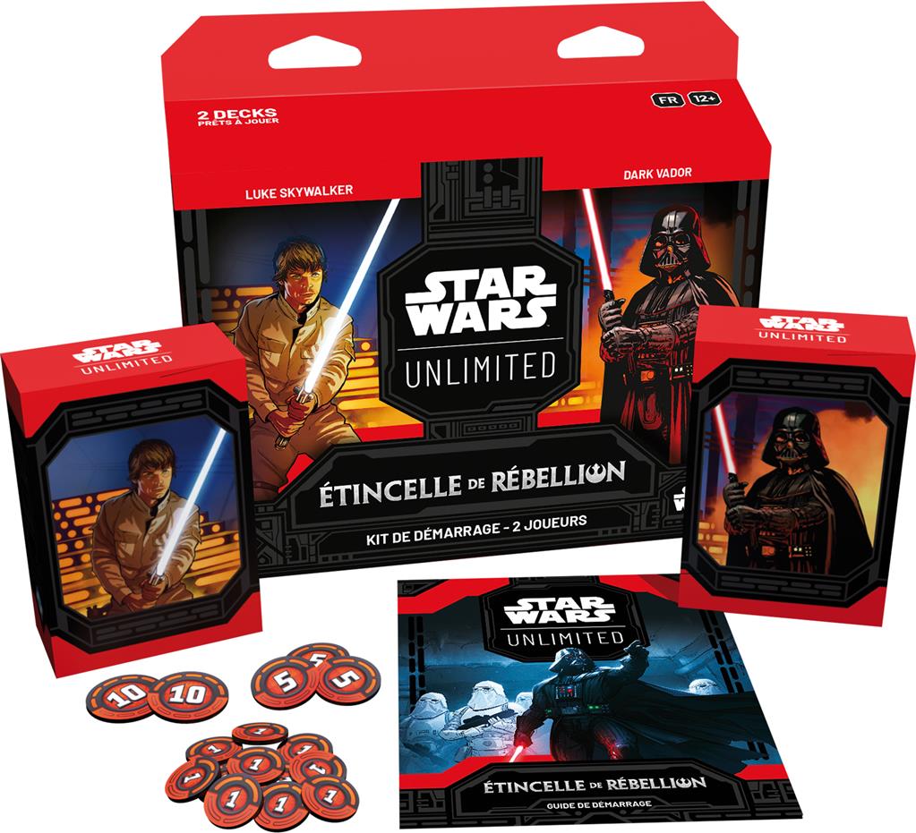 Star Wars Unlimited: Etincelle de Rébellion Kit de démarrage pour 2 joueurs (EN STOCK)