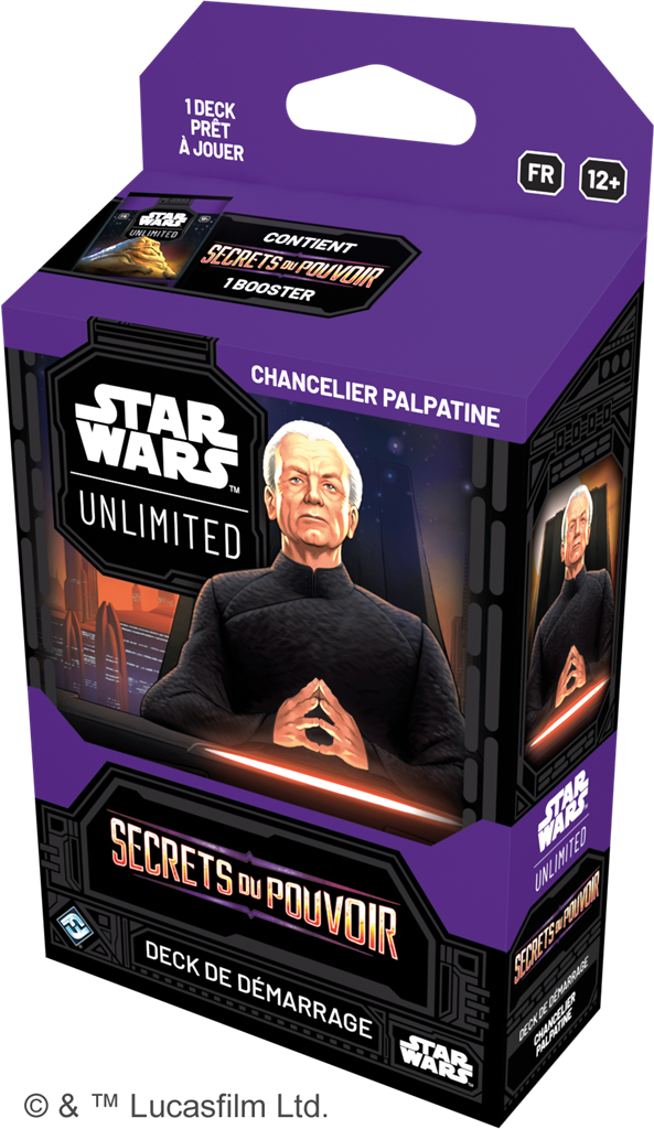 Star Wars Unlimited : Secrets du Pouvoir Deck de demarrage Chancelier Palpatine