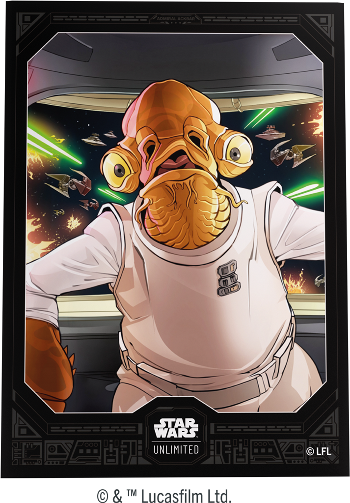 Star Wars Unlimited Art Sleeves : Admiral Ackbar