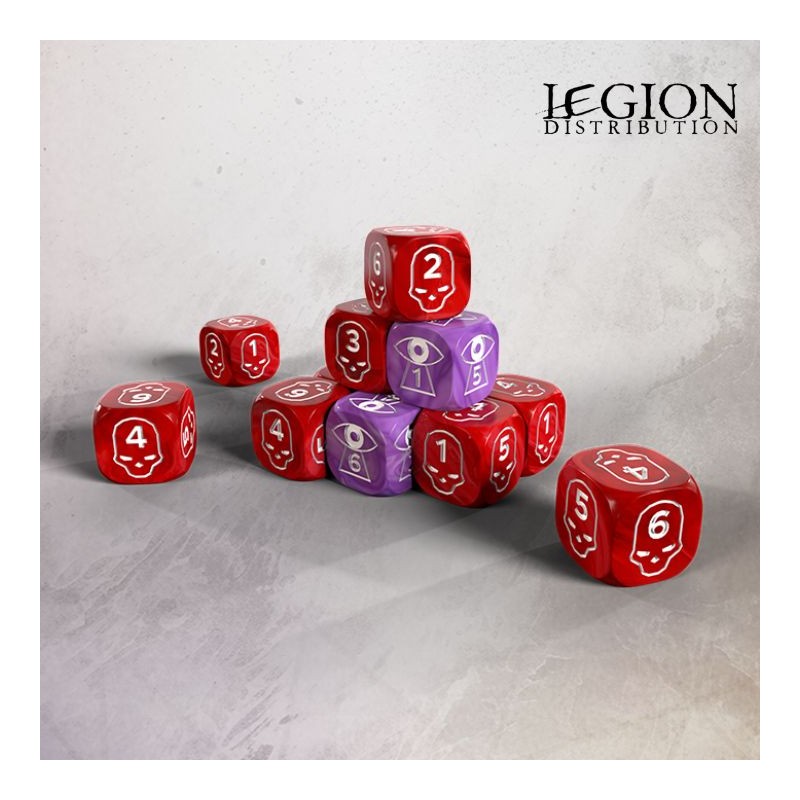 Grimdark Future - One Page Rules 16mm Wound & Spell Dice Set (10) (Précommande sortie en mai 2026)