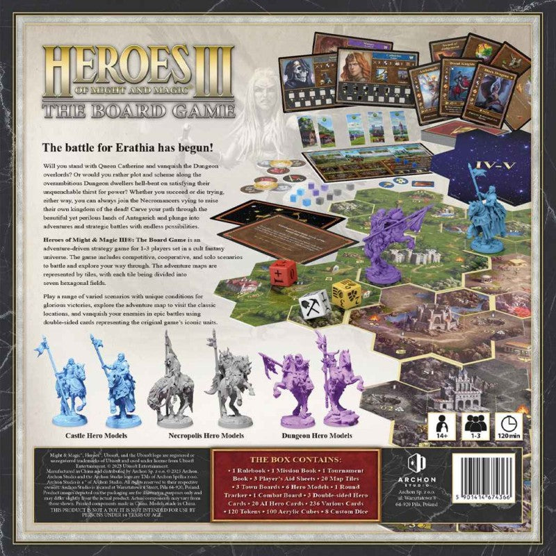 HEROES OF MIGHT AND MAGIC III - THE BOARD GAME (en Francais) ( LIVRAISON GRATUITE)