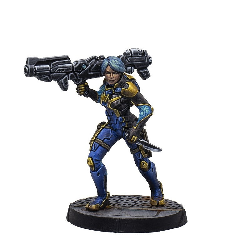 Infinity - O-12 Paint Set + 1 Kappa Missile Launcher exclusive miniature