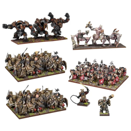 Kings of War Nains Abyssaux -MÉGA ARMÉE (LIVRAISON GRATUITE)