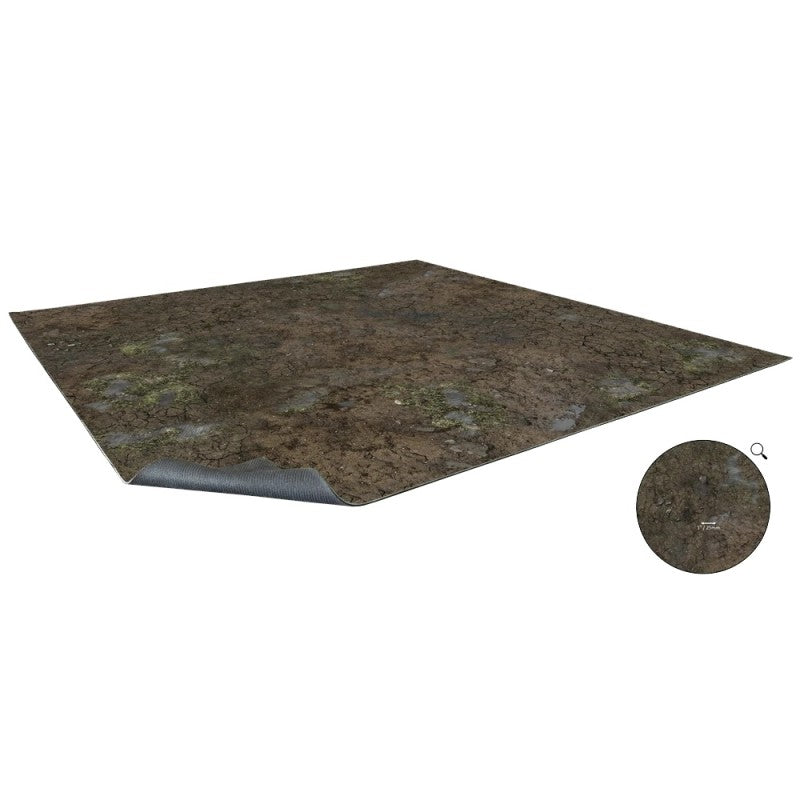 Maladum - Muddy Streets Gaming Mat 2x2 -