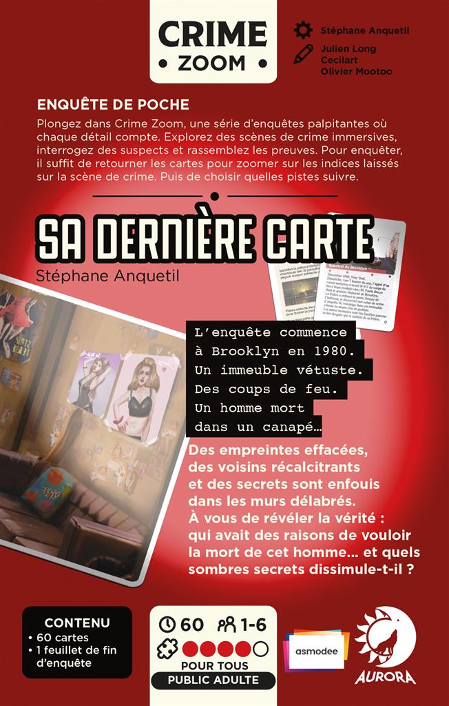 Crime Zoom : Sa dernière carte