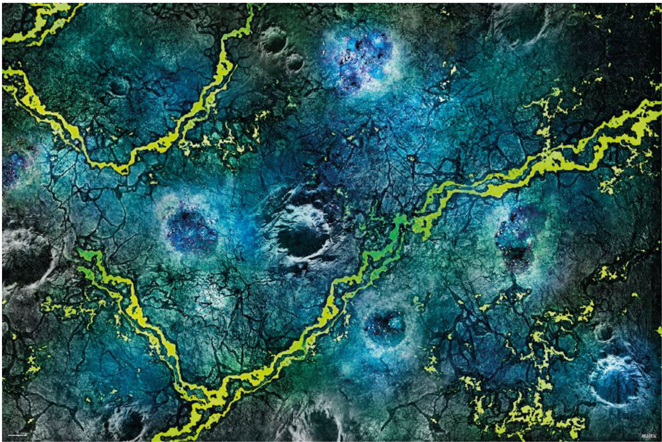 Terrain Crate - 44x60 Other world battle mat ( Frais de port inclus)