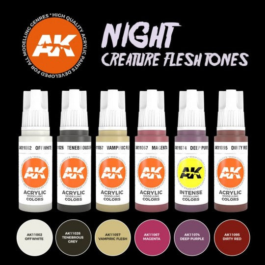Acrylics 3GEN sets :Night Creatures Flesh Tones