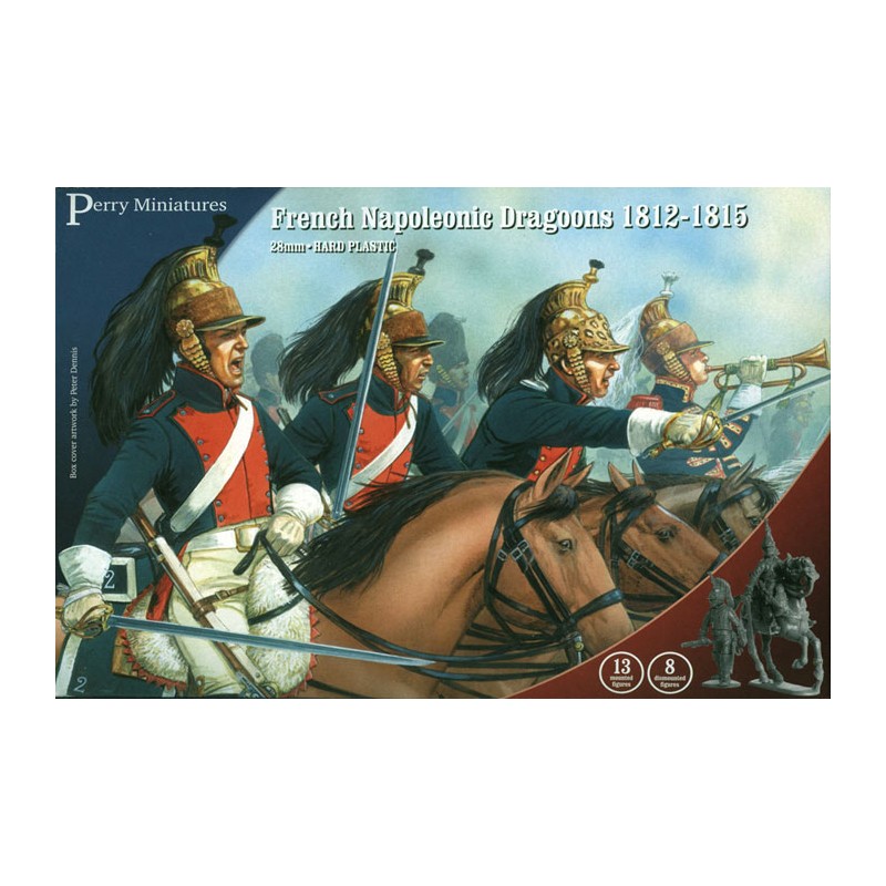 Perry Miniatures - Plastic French Napoleonic Line Dragoons (13 mounted, 8 dismounted)