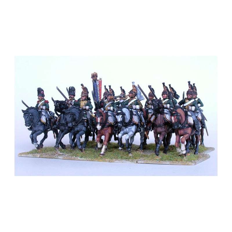 Perry Miniatures - Plastic French Napoleonic Line Dragoons (13 mounted, 8 dismounted)