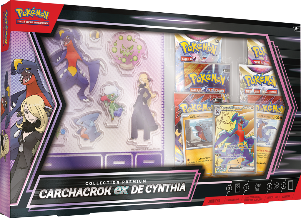 Pokémon : Coffret Premium Carchacrok-ex Juin 25 EN STOCK