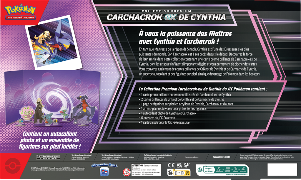 Pokémon : Coffret Premium Carchacrok-ex Juin 25 EN STOCK
