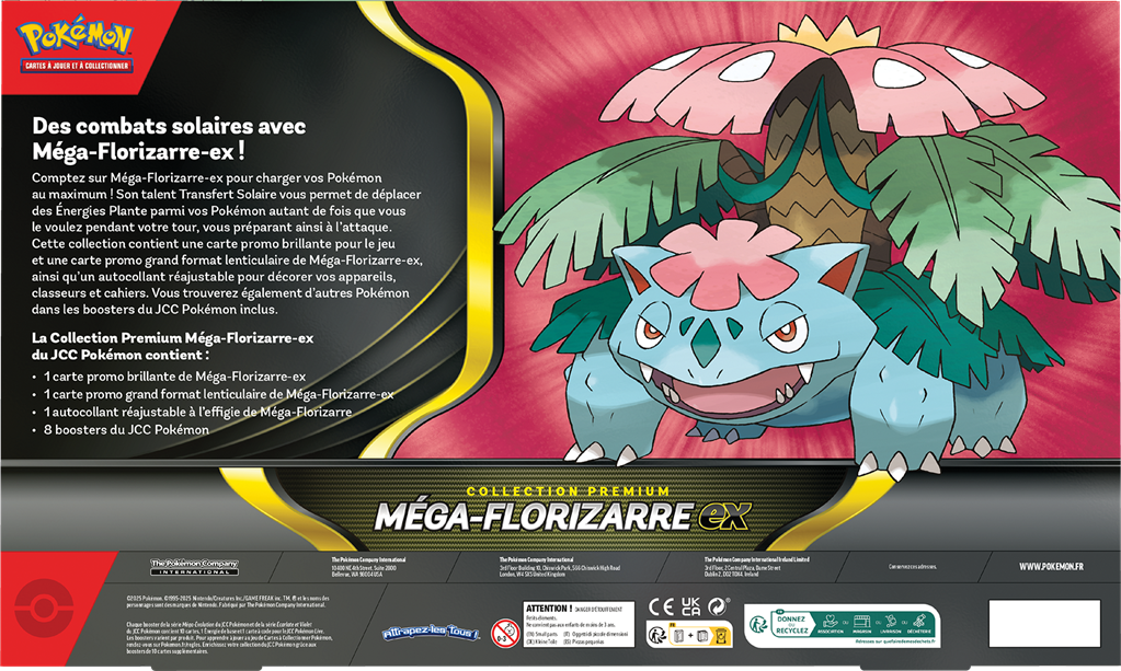 Pokémon : Coffret Premium Novembre 2025 MEGA FLORIZARRE EX (Limité à un exemplaire par client)