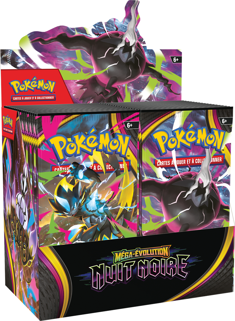 Pokémon ME05 - Nuit noire - Display de Boosters en Francais - précommande sortie le 17 juillet (Un seul exemplaire par personne et par foyer)