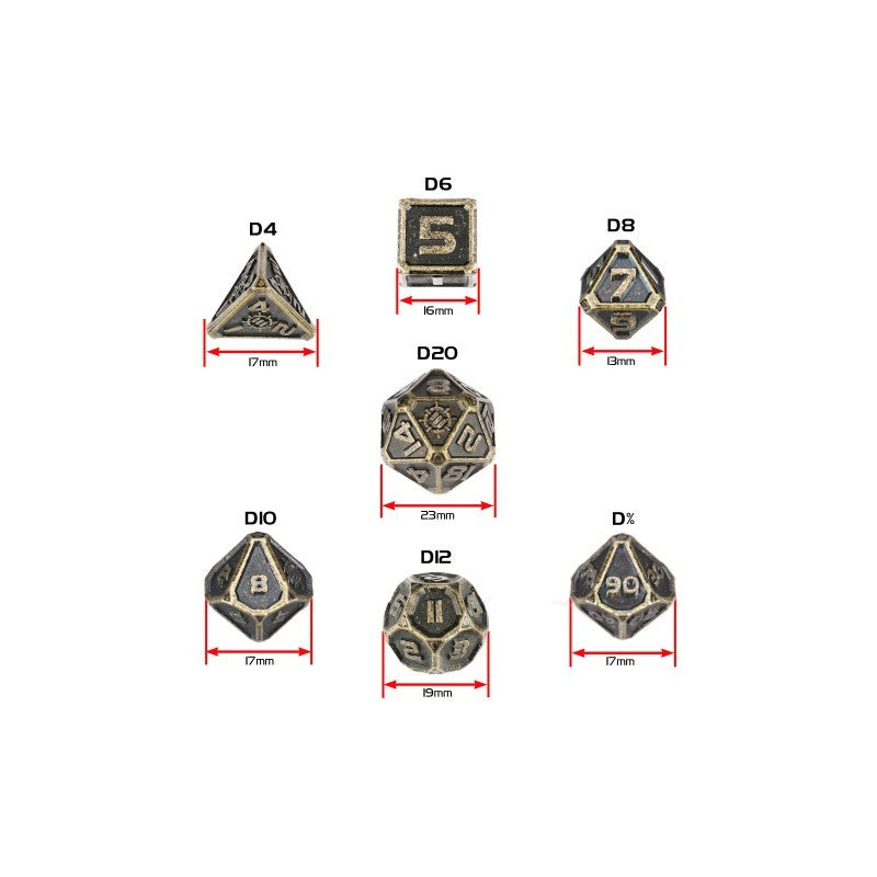 DÉS PREMIUM MÉTALLIQUES Enhance (RUPTURE DE STOCK FOURNISSEUR)