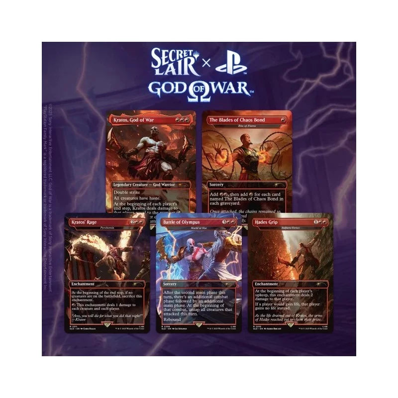 Magic The Gathering: Secret Lair God of War 01 en Anglais