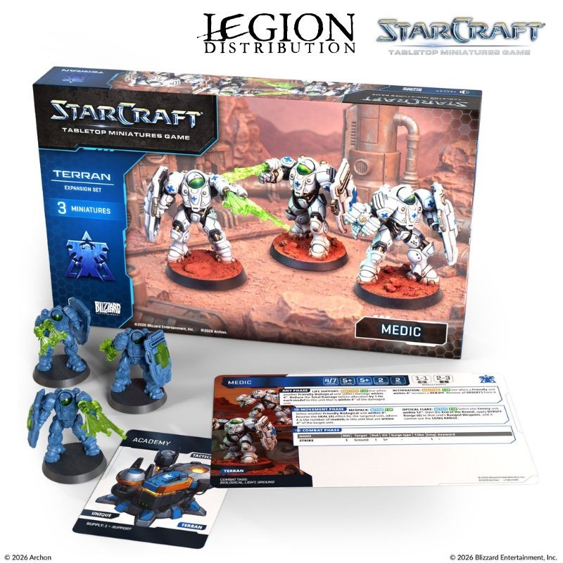 StarCraft - Terran - Medic Expansion Set en Anglais (Précommandes jusqu’au 14/04/2026)