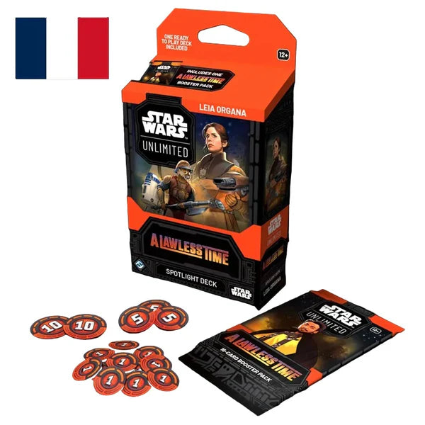 Star Wars Unlimited : Sans Foi Ni Loi Deck Leia Organa en Francais (Précommande, Sortie le 13/03/2026) (Copie) (Copie)