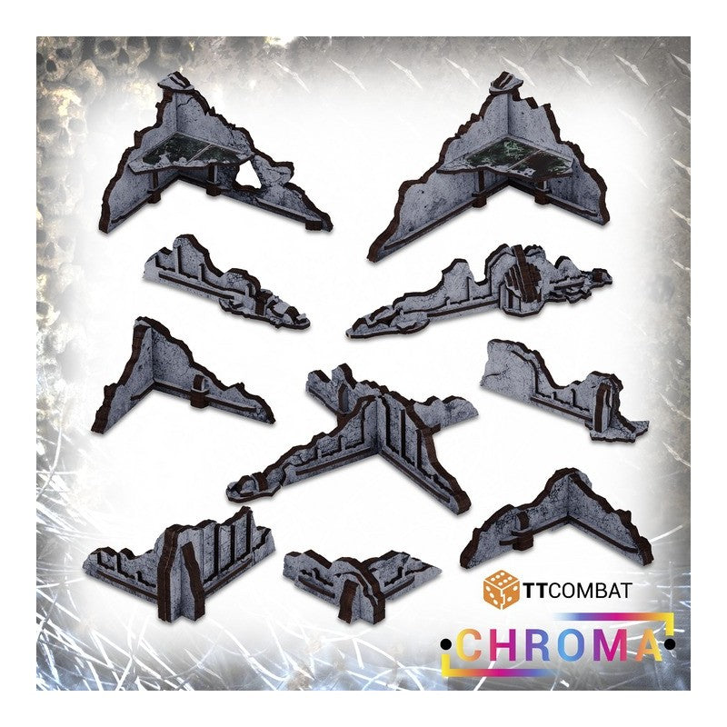 TT Combat - Chroma : Gothic Ruined Walls