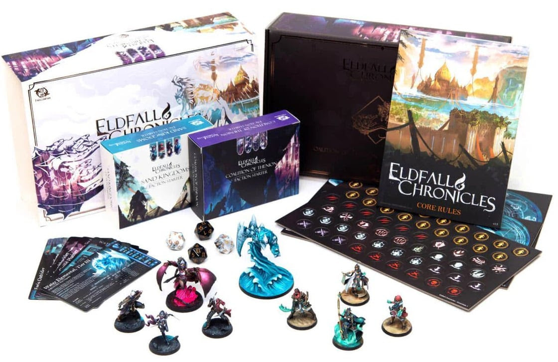 Eldfall Chronicles : Two-Player Starter Set: Coalition of Thenion vs. Sand Kingdoms en Anglais (Précommandes disponible courant février)