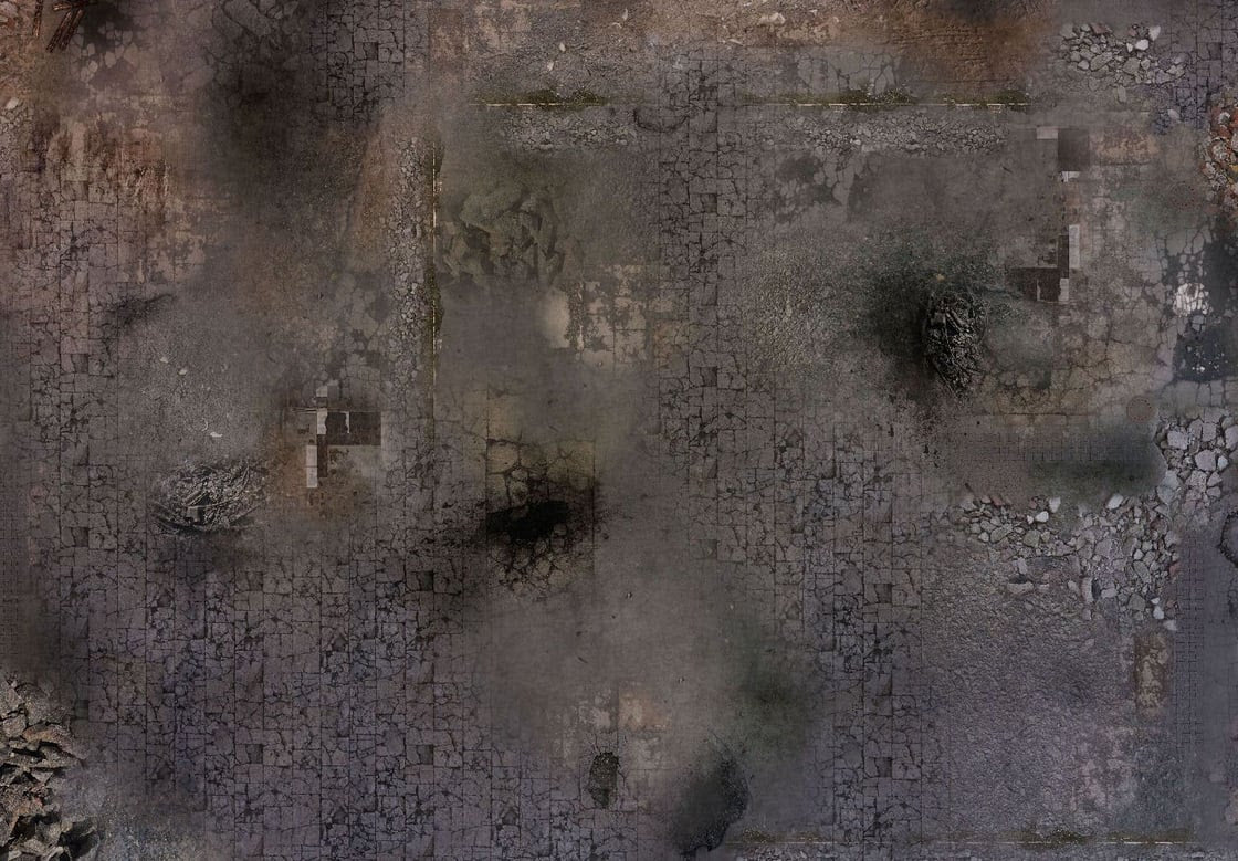 StarCraft -Tapis de jeu Ruined City Néoprène 54x36 (Sortie en avril 2026)