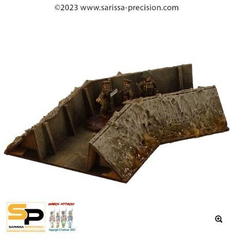 Sarissa Précision Trench System : Trench Angled Corner (Précommandes disponible en janvier)