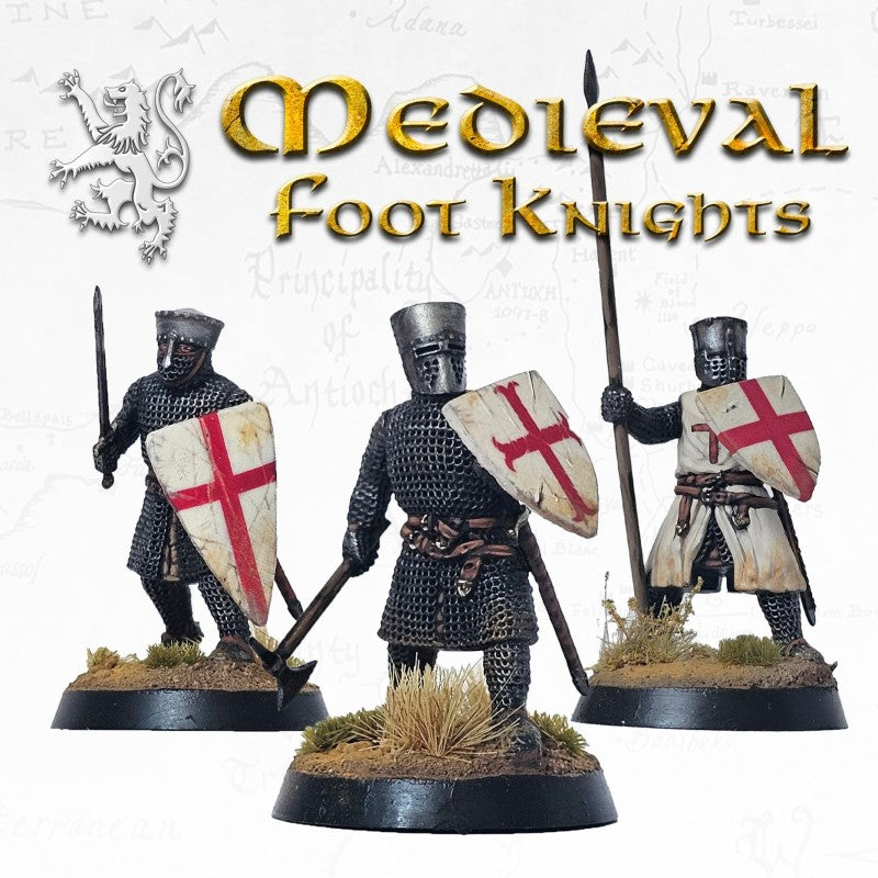 Victrix Miniatures 28mm Médiéval - Medieval Foot Knights