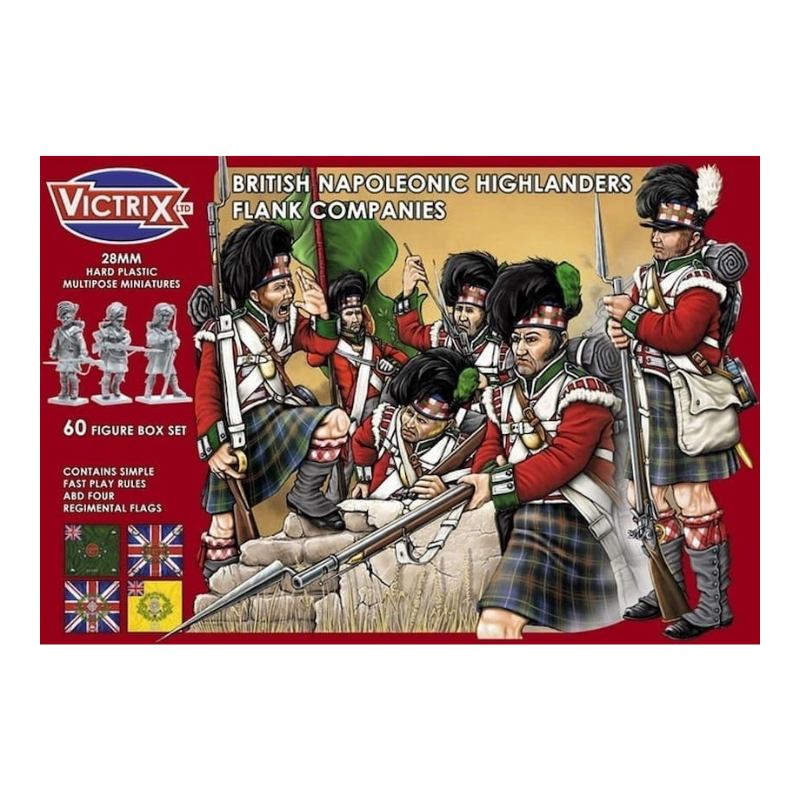 Victrix Miniatures 28mm Napoléonienne - British Napoleonic Highlander Flank Companies