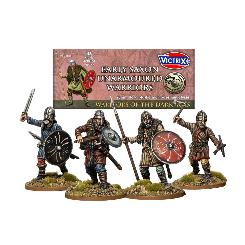 Victrix Miniatures 28mm Moyen Âge - Early Saxon Unarmoured Warriors