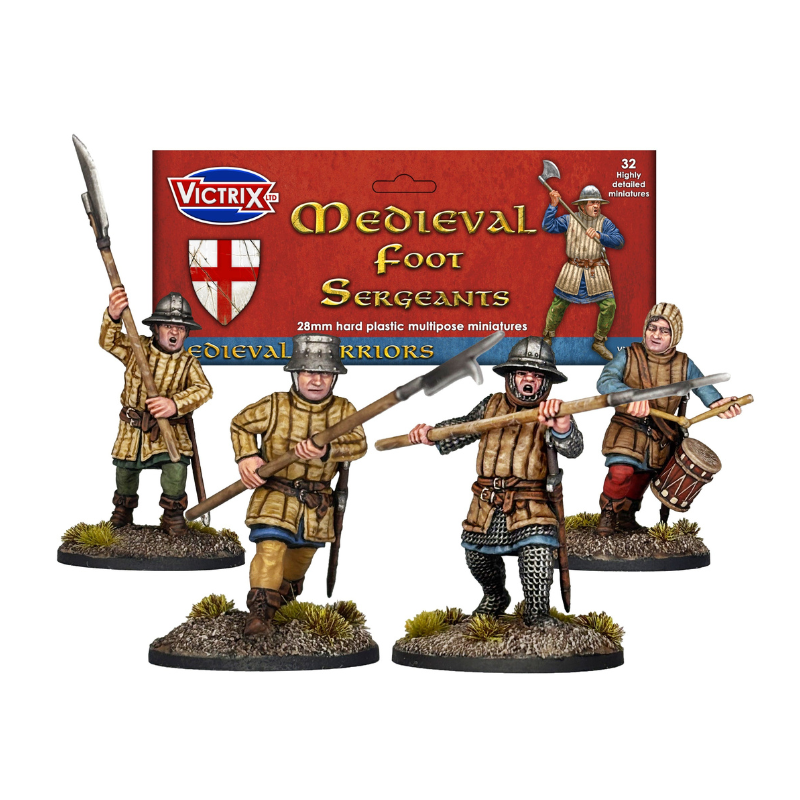 Victrix Miniatures 28mm Médiéval - Medieval Foot Sergeants