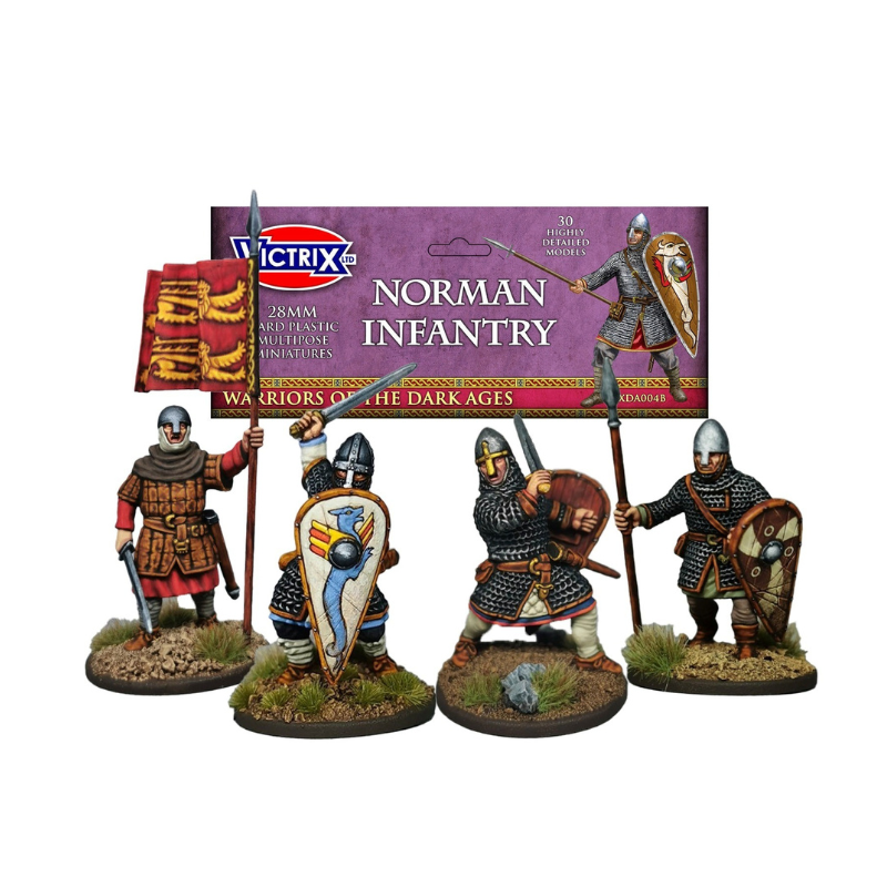 Victrix Miniatures 28mm Moyen Âge - Norman Infantry Skirmish Pack