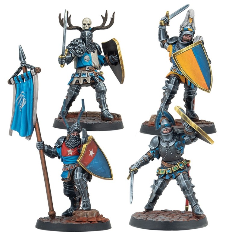Warcrow - Feudom - Foot Knights (Francais + Anglais)