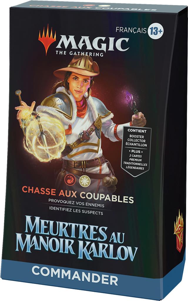 MTG: Meurtres au manoir Karlov Deck Commander Chasse Aux Coupables(EN STOCK)