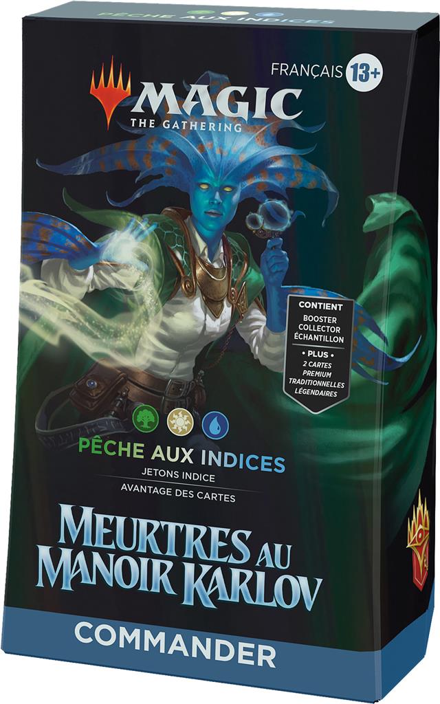 MTG: Meurtres au manoir Karlov Deck Commander Peche Aux Indices (EN STOCK)