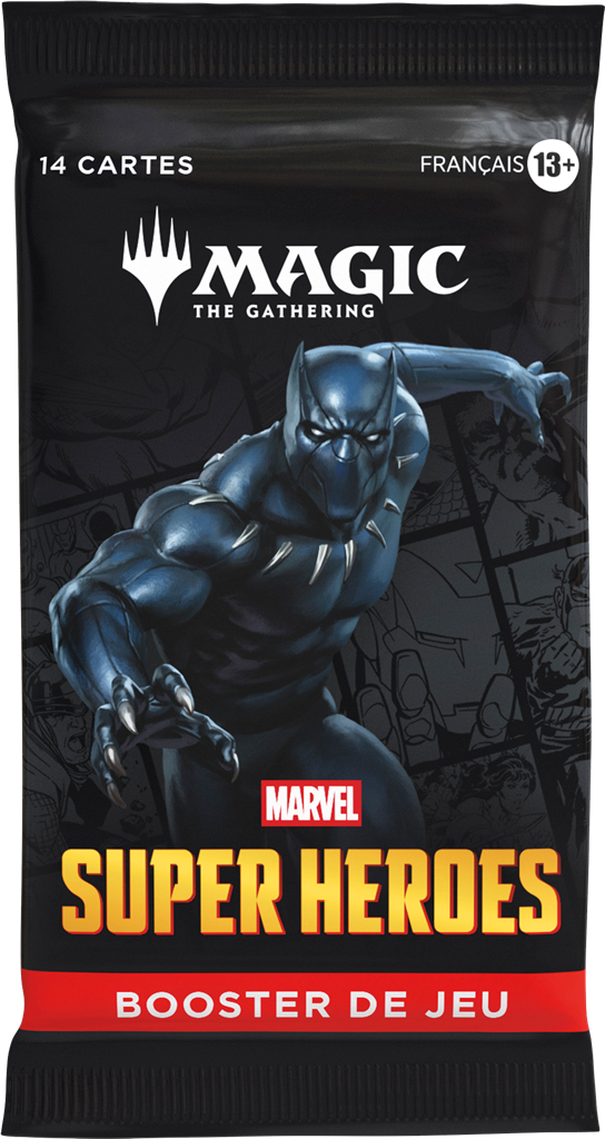 Magic The Gathering: Booster de jeu Marvel Super Heroes à l'unité en Francais