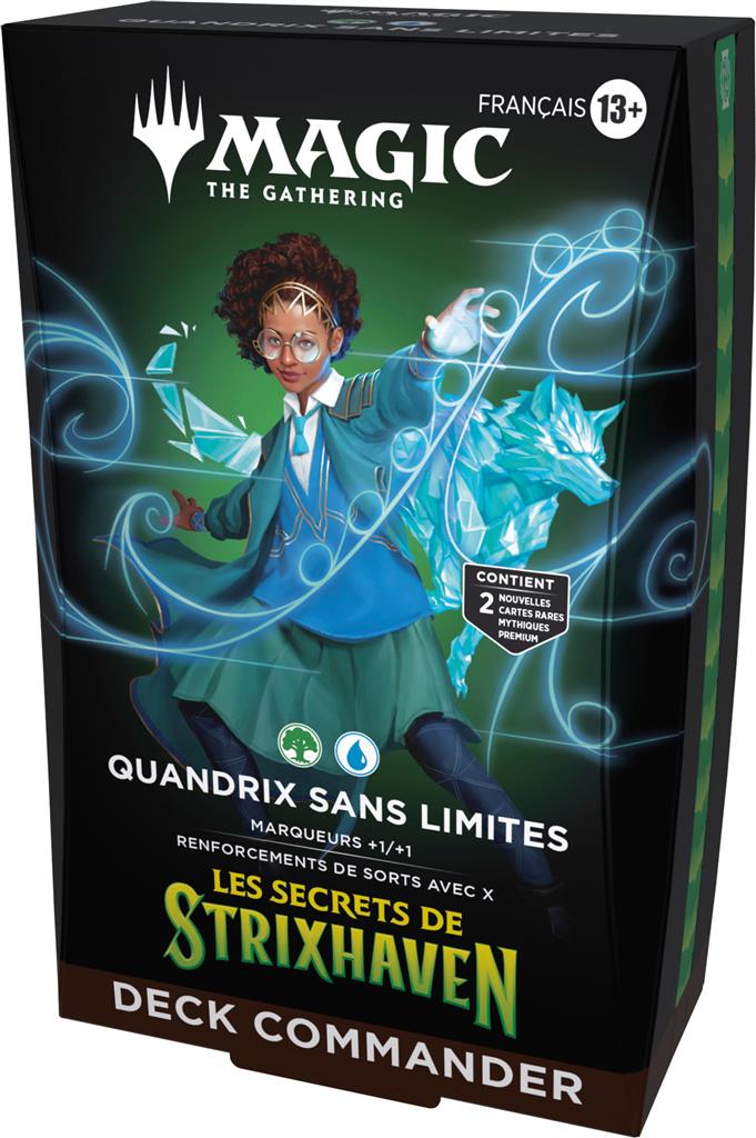 Magic The Gathering: Secrets Strixhaven Commander Deck Quandrix sans limites Francais