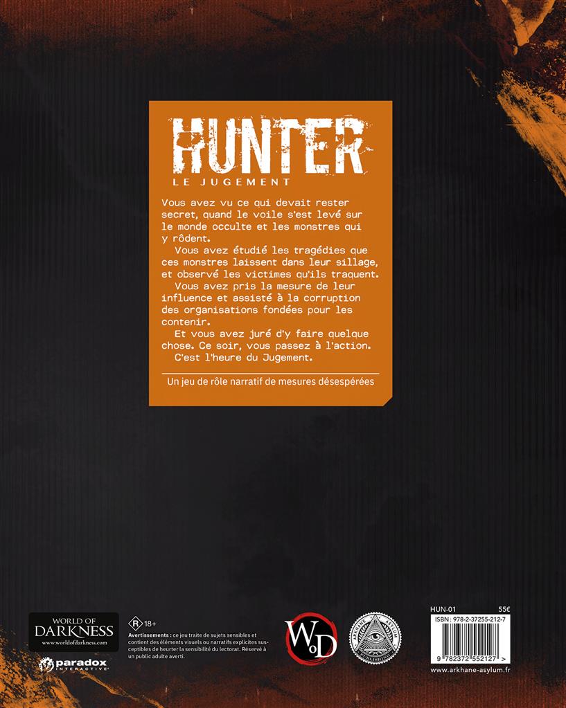 Hunter, Le Jugement (LIVRAISON GRATUITE)