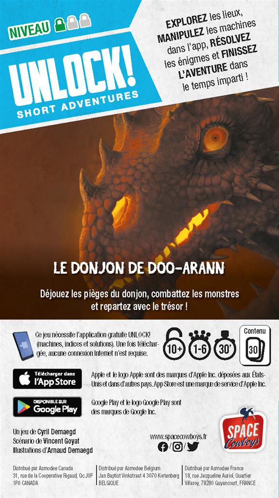 Unlock! Short Adventures : Le Donjon de Doo-Arann