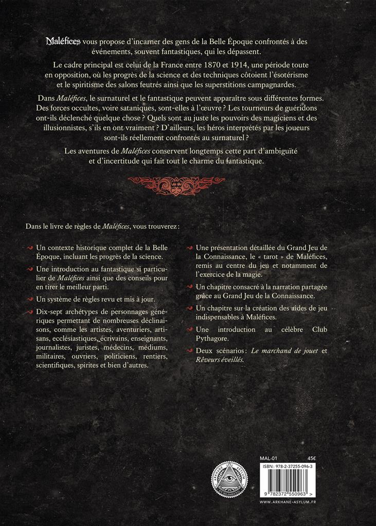 Maléfices (FRAIS DE PORT INCLUS)