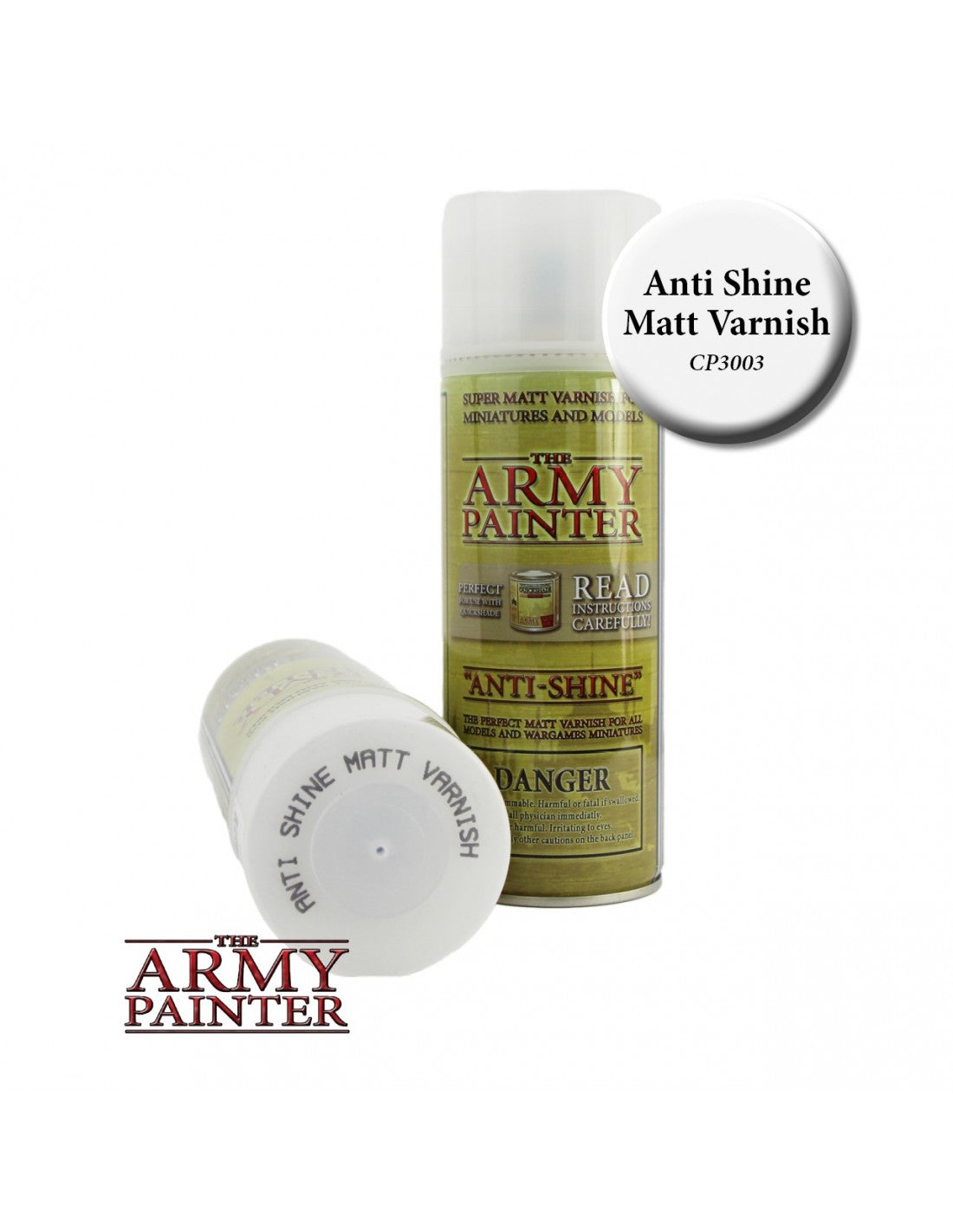 Army Painter - Bombes - Base Primer - Anti-Shine, Matt Varnish