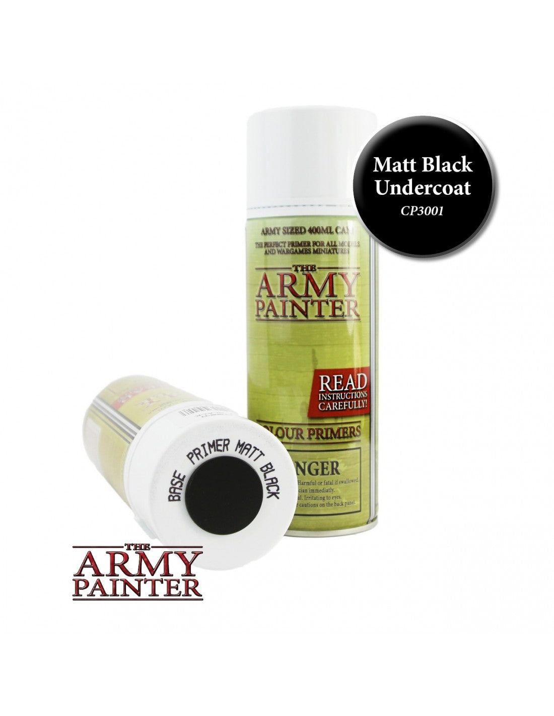 Army Painter - Bombes - Base Primer - Matt Black
