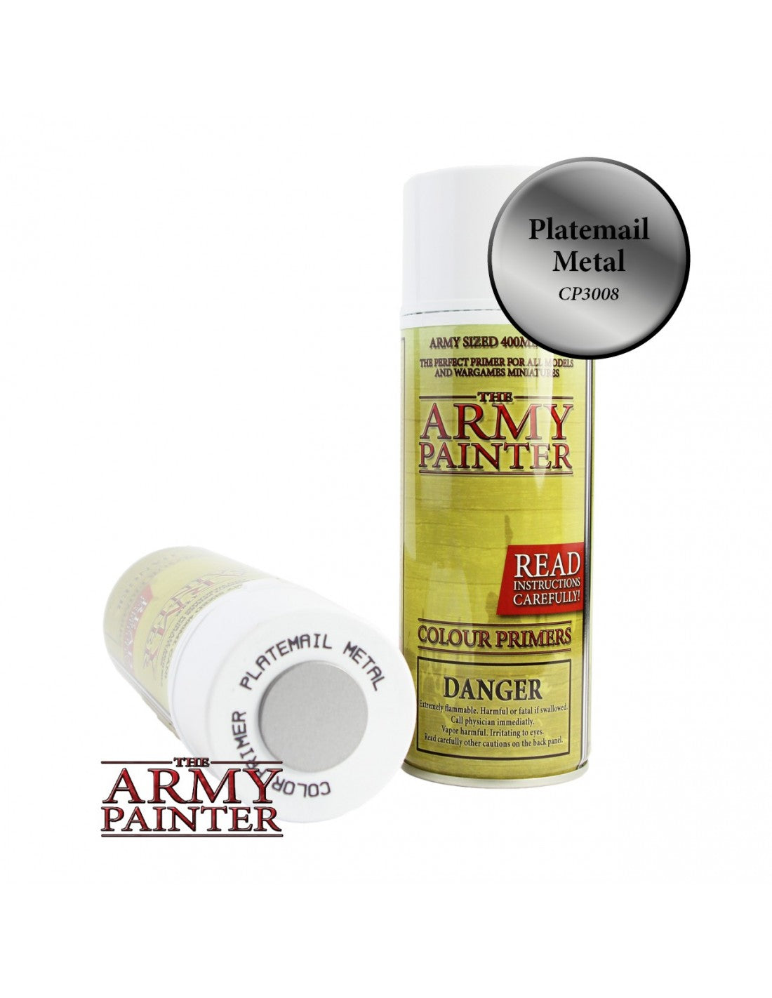 Army Painter - Bombes - Colour Primer - Plate Mail Metal