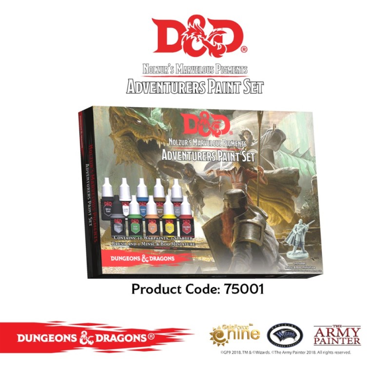 Army Painter -Dungeons &Dragons D&D Adventurers Paint Set