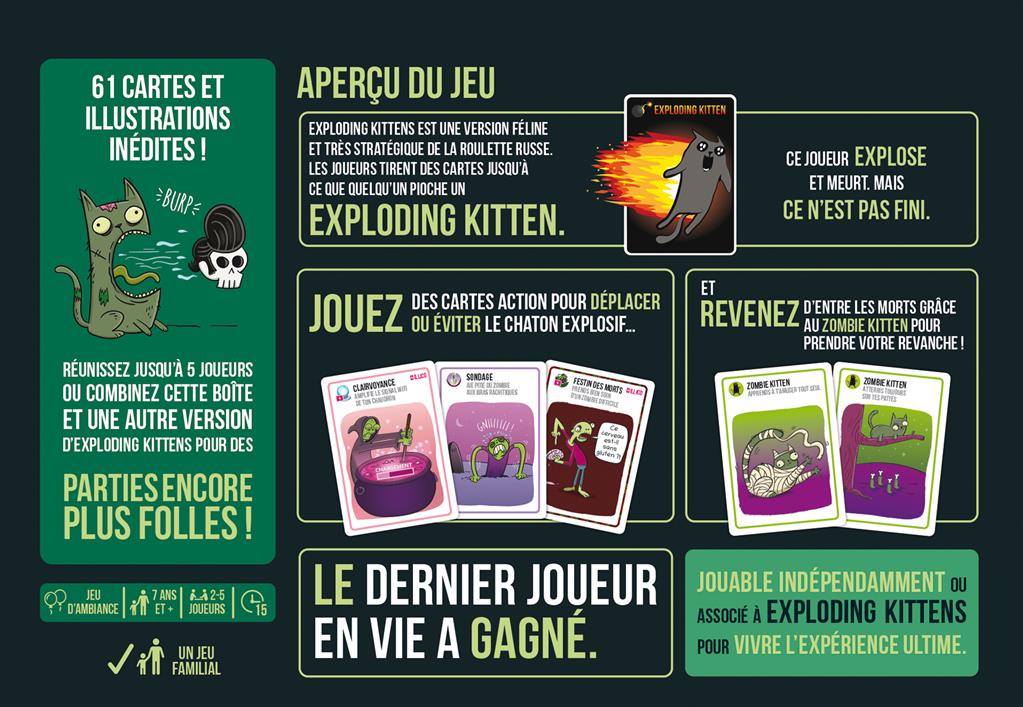 Exploding Kittens :Zombie Kittens (*** Opération Exploding Kittens ***)