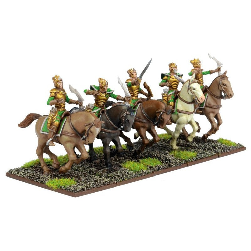 Kings of War Elfes - TROUPE DE CAVALIERS DE LA BRISE ARGENTÉE